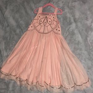 Pink rose gold dress